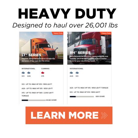 Heavy Duty International Truck Models LT Series and RH Series information