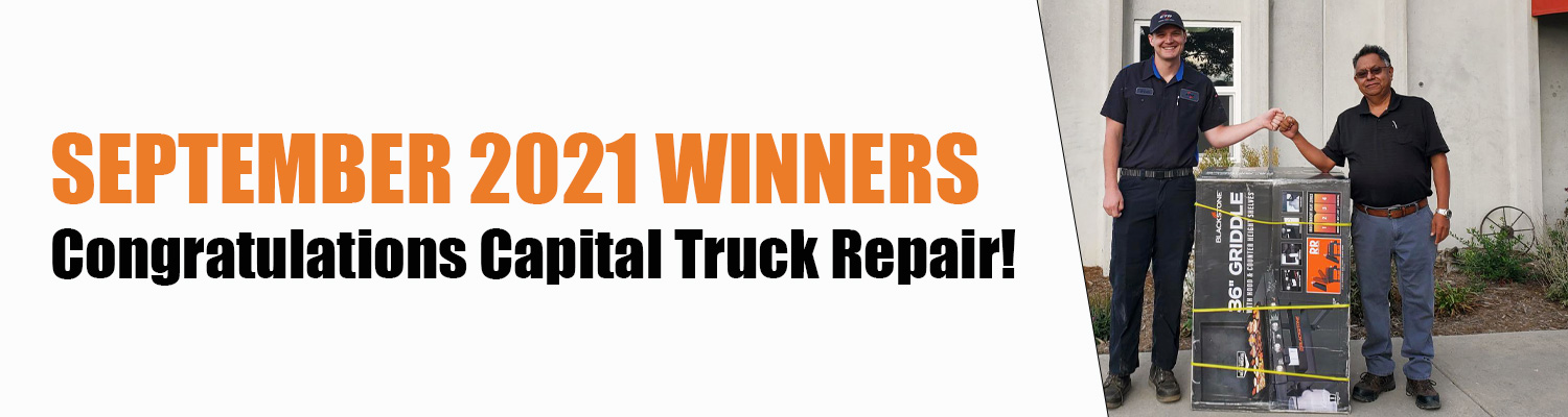 Congratulations to Our September Repairlink Promotion Winner - Capital Truck Repair