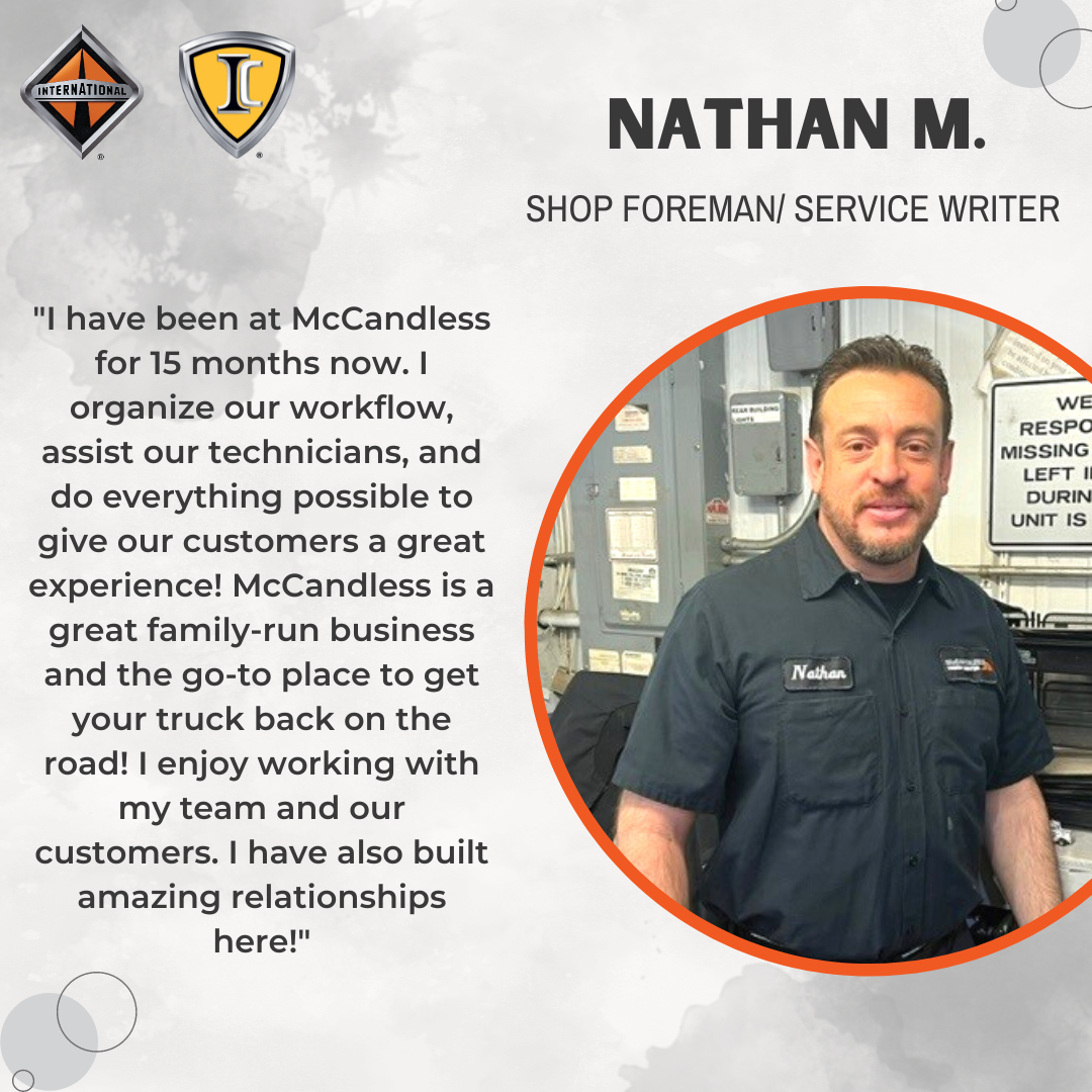 Employee Testimonial- Nathan Maes- Pueblo McCandless Truck Center Service Writer