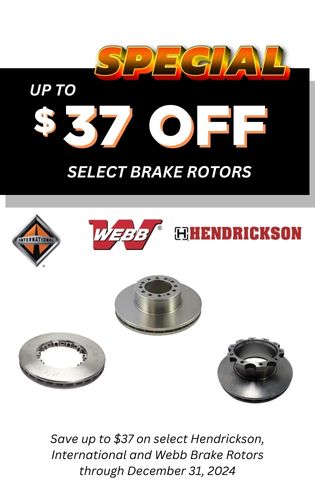 Save on Webb, International and Hendrickson Brake Rotors on Repairlink