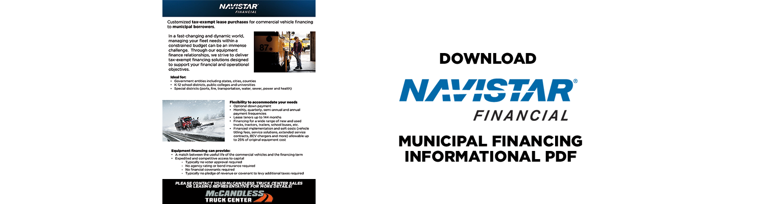 Download more information about municipal finance lease offerings from Navistar Financial and …